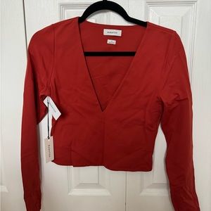 Aritzia Long Sleeve Crop Top